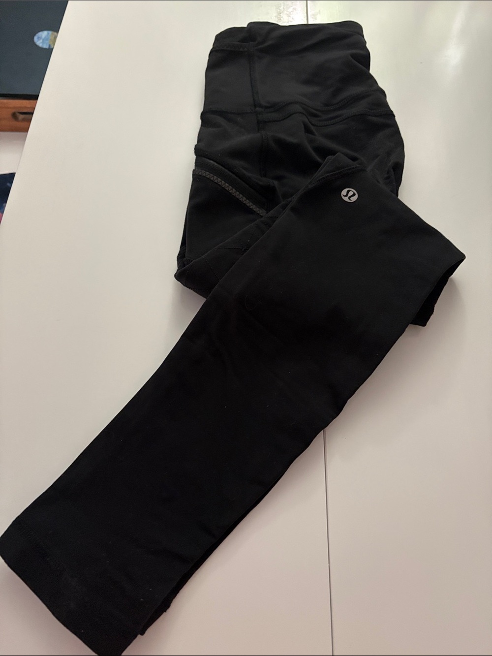 lululemon athletica Kids Black High-Rise Performance Leggings with Zip Pockets